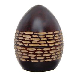Handcarved Mango Wood Egg Box (DEC-302)