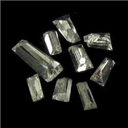 .49ct White Baugette Diamonds 9 Pieces RETAIL $2500 (GEM-5712)