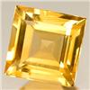 0.65ct.  Sparkling Yellow Citrine Sqaure 5mm RETAIL $380 (GEM-6012)