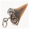Image 2 : Silver Layered Sharks Tooth Pendant   (JEW-031)