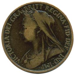 1897, 1898, 1899 British Better Grade Victoria Pennies (COI-3678)