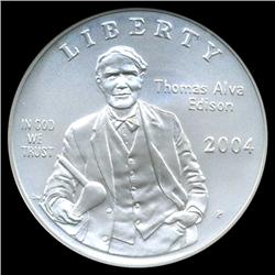 2004P Edison Dollar MS70 Graded (COI-3875)