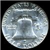 Image 2 : 1956 Franklin Half Dollar Coin Unc Gem+ FBL (COI-3912)