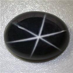 0.99ct. 6 Ray Blue Natural Star Sapphire Oval RETAIL $550 (GEM-2831)