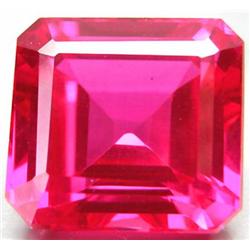 11.15ct. Awesome Emerald Cut Rich Pink Topaz RETAIL $1700 (GEM-2978)