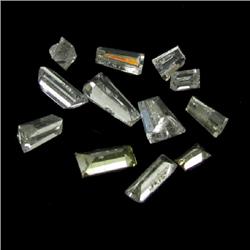 .63ct White/Mixed Color Baugette Diamonds 12 Pieces RETAIL $2500 (GEM-5713)