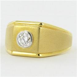 .3ct VS1 Diamond Mens New 18k Gold Ring (JEW-1124)