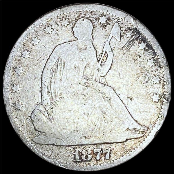 1877 Seated Liberty Half Dollar NICELY CIRCULATED