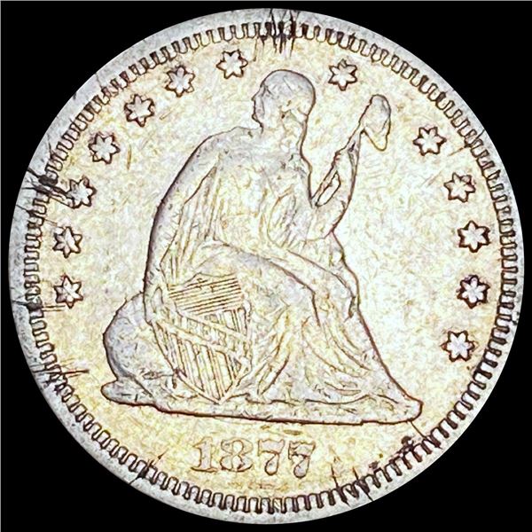 1877 Seated Liberty Quarter CLOSELY UNCIRCULATED