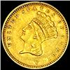 Image 1 : 1862 Ty 3 Rare Gold Dollar UNCIRCULATED