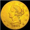 Image 1 : 1851-O $10 Gold Eagle NICELY CIRCULATED
