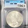 Image 1 : 1922 Silver Peace Dollar ICG - MS65