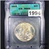 Image 1 : 1943 Walking Liberty Half Dollar ICG - MS65