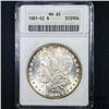 Image 1 : 1881-CC Morgan Silver Dollar ANACS - MS65