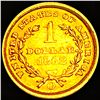 Image 2 : 1852-O Ty 1 Rare Gold Dollar CLOSELY UNCIRCULATED