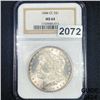 Image 1 : 1884-CC Morgan Silver Dollar NGC - MS64