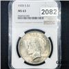 Image 1 : 1935-S Silver Peace Dollar NGC - MS63