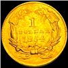 Image 2 : 1854 Ty 1 Rare Gold Dollar UNCIRCULATED