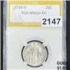 Image 1 : 1918-D Standing Liberty Quarter PGA - MS63+ FH