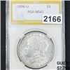 1896-O Morgan Silver Dollar PGA - MS61