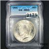 1922 Silver Peace Dollar ICG - MS65