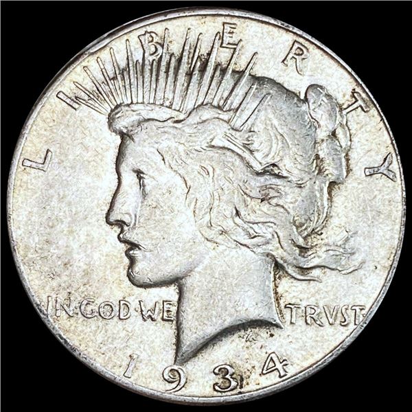 1934-S Silver Peace Dollar CLOSELY UNCIRCULATED