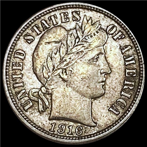 1916 Barber Dime LIGHTLY CIRCULATED