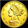 Image 1 : 1887-S $5 Gold Half Eagle UNCIRCULATED