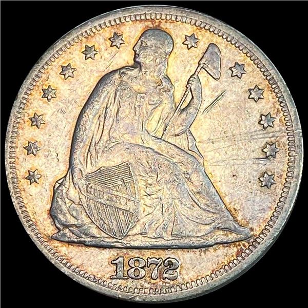 1872 Seated Liberty Dollar ABOUT UNCIRCULATED