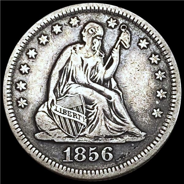 1856-O Seated Liberty Quarter LIGHTLY CIRCULATED