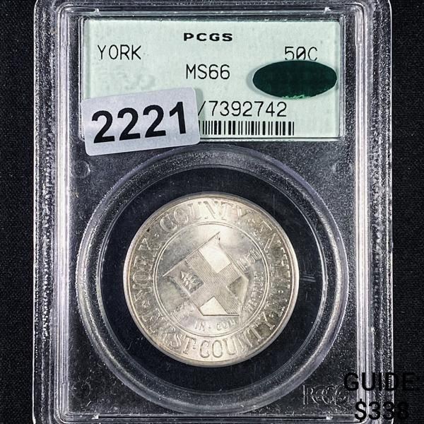 1936 York Half Dollar PCGS - MS66