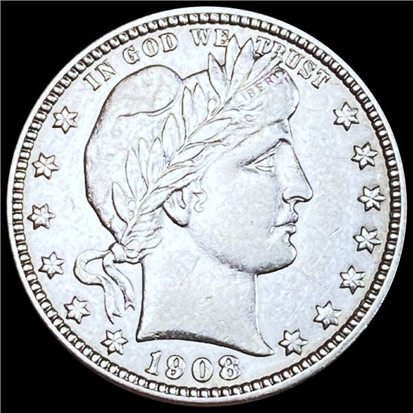 1908-O Barber Quarter NEARLY UNCIRCULATED