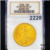 Image 1 : 1908 $20 Gold Double Eagle NGC - MS63