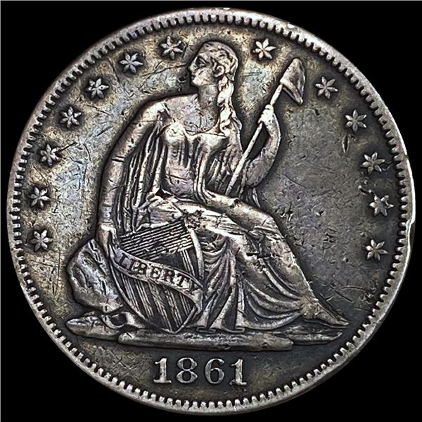 1861 Seated Liberty Half Dollar ABOUT