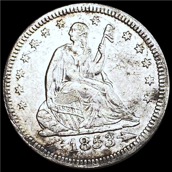 1853 'Arrows' Seated Liberty Quarter UNCIRCULATED