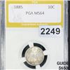 Image 1 : 1885 Seated Liberty Dime PGA - MS64