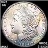 Image 1 : 1892-CC Morgan Silver Dollar SUPERB GEM BU