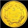 Image 2 : 1878 $3 Gold Piece CHOICE BU