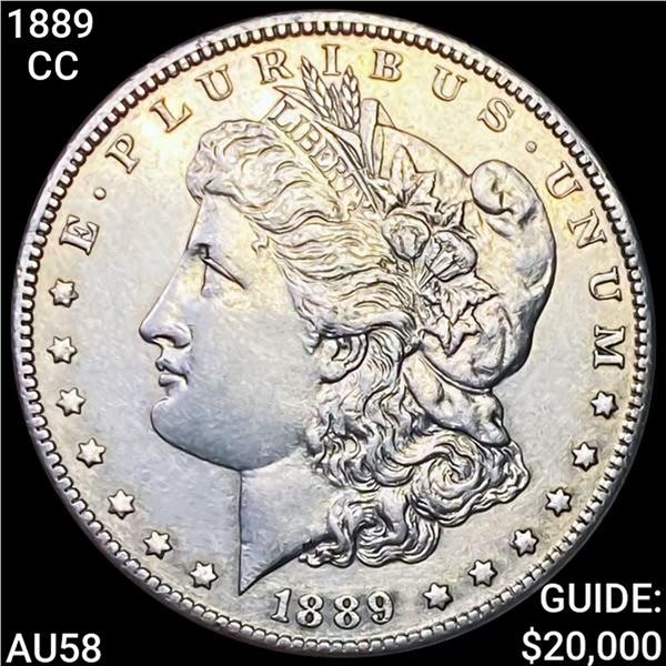1889-CC Morgan Silver Dollar CHOICE AU