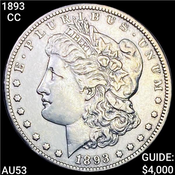 1893-CC Morgan Silver Dollar HIGH GRADE