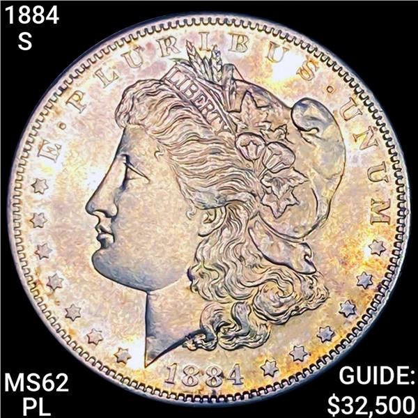 1884-S Morgan Silver Dollar UNCIRCULATED PL