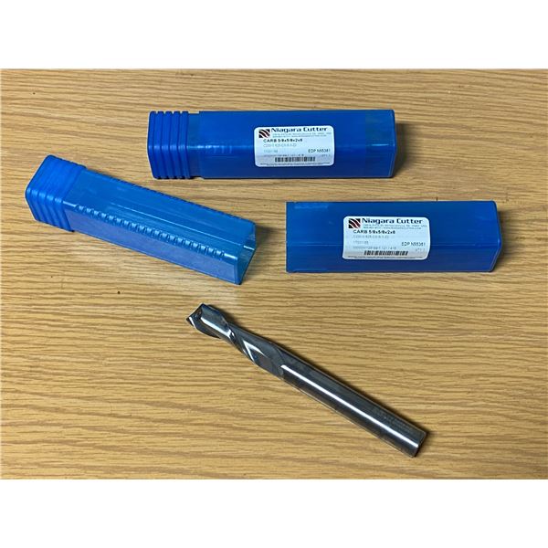 Lot of (2) Niagara #C230-0.625-D3-S.0-z2 Carbide Mill