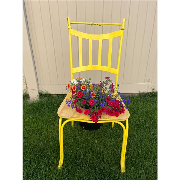 Chair and flowers