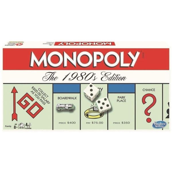 Monopoly Board Game - The 80's Edition