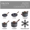Image 3 : BKLYN Steel Co - 12-piece Solstice NonStick Cookware Set