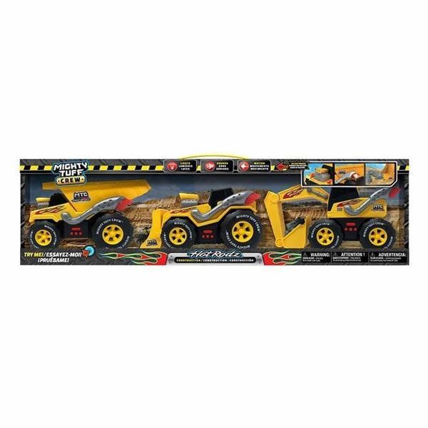 Mighty Tuff Crew HotRods Construction Vehicles Value $70.00