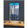 Image 2 : Modern Knife Rack & Set of 4 Henckels Knives