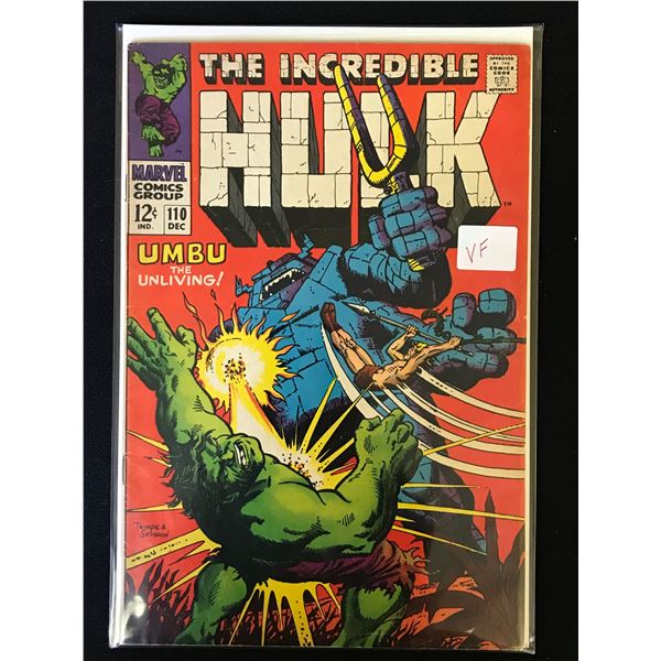 MARVEL COMICS INCREDIBLE HULK NO.110