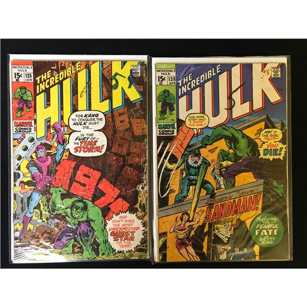 MARVEL COMICS THE INCREDIBLE HULK COMIC BOOK LOT