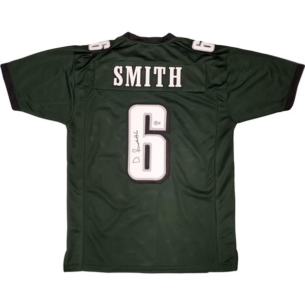 DAVONTA SMITH SIGNED EAGLES FOOTBALL JERSEY (BECKETT COA)
